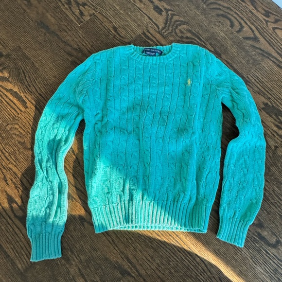 Ralph Lauren Women's Cable Knit Sweaters - Red, Pink, Purple, Teal, White - Picture 13 of 16